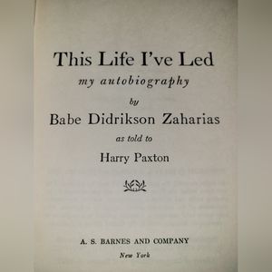 THIS LIFE I'VE LED book